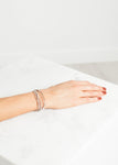 Bracelet 85 in Grey Silk/Silver
